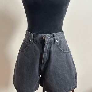 White Fox Boutique Charcoal Denim Shorts